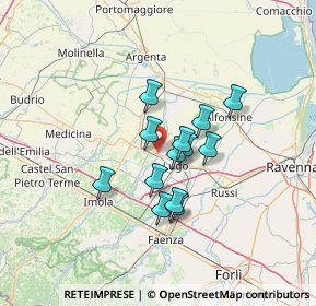 Mappa 48020 Sant'Agata sul Santerno RA, Italia (9.70077)