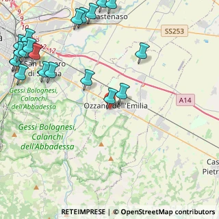 Mappa Via Ugo Foscolo, 40064 Ozzano dell'Emilia BO, Italia (6.3395)