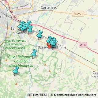 Mappa Via Ugo Foscolo, 40064 Ozzano dell'Emilia BO, Italia (3.75846)