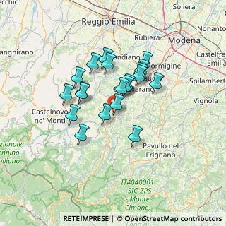 Mappa Via Ca' Geto, 42031 Baiso RE, Italia (10.833)
