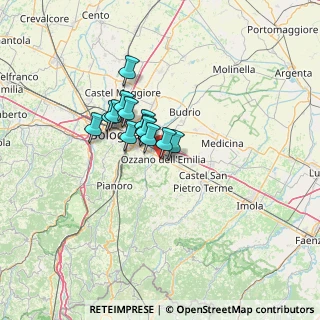 Mappa Via E. Mattei, 40064 Ozzano dell'Emilia BO, Italia (8.58)