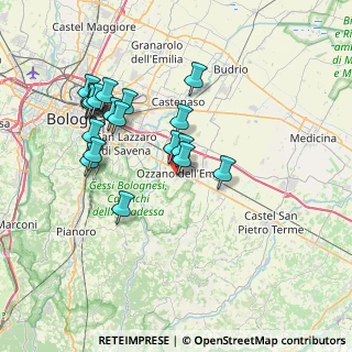 Mappa Via E. Mattei, 40064 Ozzano dell'Emilia BO, Italia (7.25316)