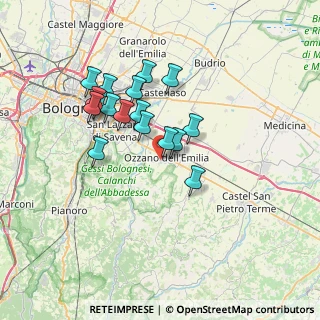 Mappa Via E. Mattei, 40064 Ozzano dell'Emilia BO, Italia (6.11882)