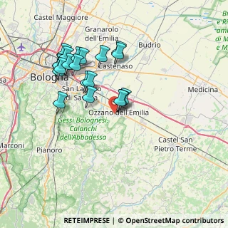 Mappa Via E. Mattei, 40064 Ozzano dell'Emilia BO, Italia (7.396)