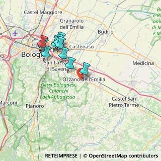 Mappa Via E. Mattei, 40064 Ozzano dell'Emilia BO, Italia (7.39182)