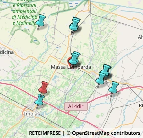 Mappa Via Nullo Baldini, 48024 Massa Lombarda RA, Italia (6.94933)