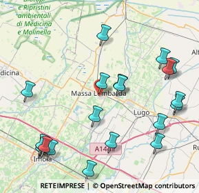 Mappa Via Nullo Baldini, 48024 Massa Lombarda RA, Italia (10.0585)