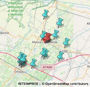 Mappa Via Nullo Baldini, 48024 Massa Lombarda RA, Italia (7.4795)