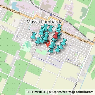 Mappa Via Nullo Baldini, 48024 Massa Lombarda RA, Italia (0.24167)