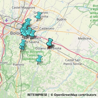 Mappa Via del Commercio, 40064 Ozzano dell'Emilia BO, Italia (8.3975)
