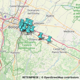 Mappa Via del Commercio, 40064 Ozzano dell'Emilia BO, Italia (7.48579)