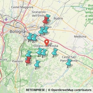 Mappa Via del Commercio, 40064 Ozzano dell'Emilia BO, Italia (7.25929)