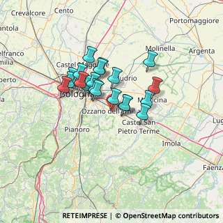 Mappa Via del Commercio, 40064 Ozzano dell'Emilia BO, Italia (10.2895)