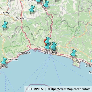 Mappa Via alla Costa di Teglia, 16161 Genova GE, Italia (25.40867)