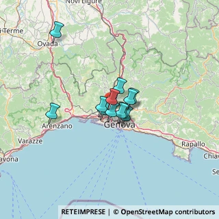 Mappa Via alla Costa di Teglia, 16161 Genova GE, Italia (7.84917)