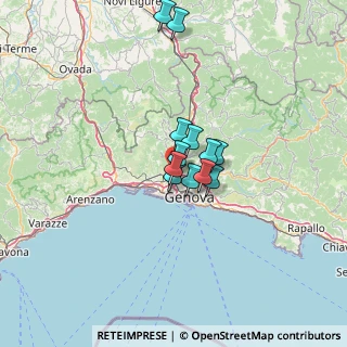 Mappa Via alla Costa di Teglia, 16161 Genova GE, Italia (8.68333)