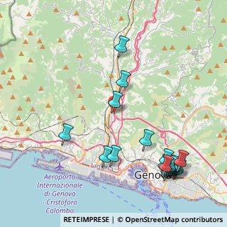 Mappa Via alla Costa di Teglia, 16161 Genova GE, Italia (5.22889)