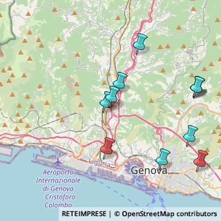 Mappa Via alla Costa di Teglia, 16161 Genova GE, Italia (4.74091)