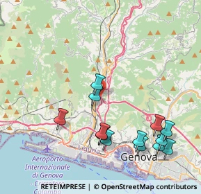 Mappa Via alla Costa di Teglia, 16161 Genova GE, Italia (4.57846)