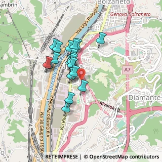 Mappa Via alla Costa di Teglia, 16161 Genova GE, Italia (0.3375)