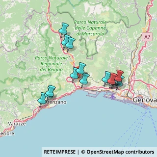 Mappa Via Comun, 16010 Mele GE, Italia (6.74)