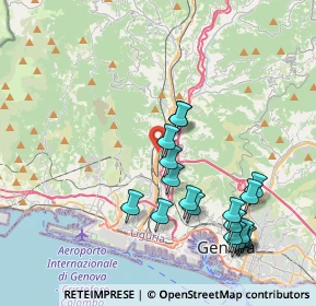 Mappa Via San Donà di Piave, 16161 Genova GE, Italia (4.17944)