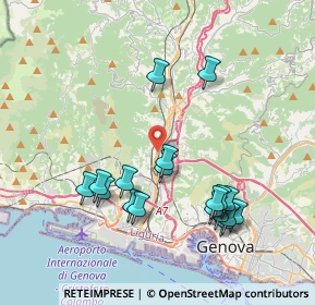 Mappa Via San Donà di Piave, 16161 Genova GE, Italia (4.02111)