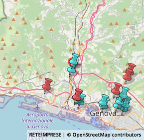 Mappa Via San Donà di Piave, 16161 Genova GE, Italia (5.01313)