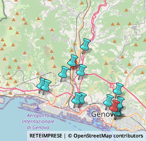 Mappa Via San Donà di Piave, 16161 Genova GE, Italia (4.31714)