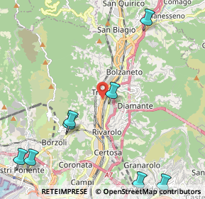 Mappa Via San Donà di Piave, 16161 Genova GE, Italia (3.29333)