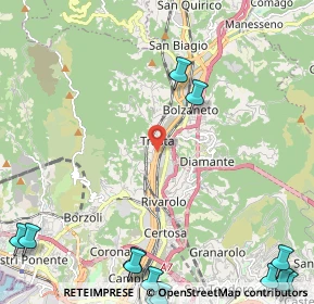 Mappa Via San Donà di Piave, 16161 Genova GE, Italia (3.76538)