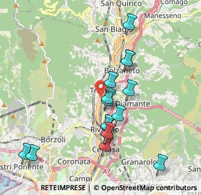 Mappa Via San Donà di Piave, 16161 Genova GE, Italia (1.87133)