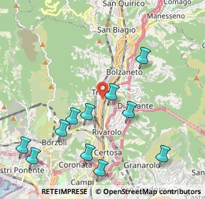 Mappa Via San Donà di Piave, 16161 Genova GE, Italia (2.35545)