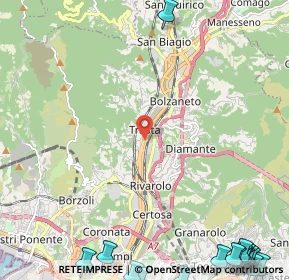 Mappa Via San Donà di Piave, 16161 Genova GE, Italia (4.3395)