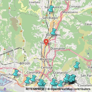 Mappa Via Fratelli Bronzetti, 16161 Genova GE, Italia (3.956)