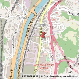 Mappa Via Teglia, 9, 16161 Genova, Genova (Liguria)