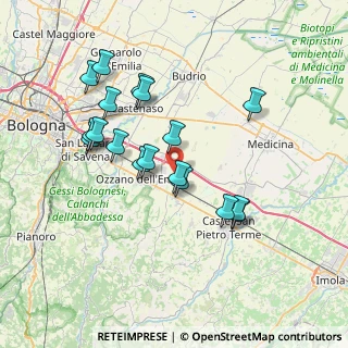 Mappa Via Frate Giovanni, 40064 Ozzano dell'Emilia BO, Italia (7.00889)