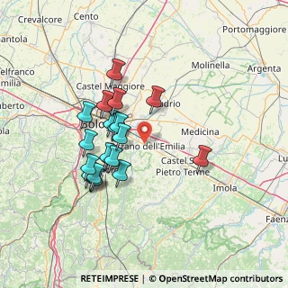 Mappa Via Grazia Deledda, 40064 Ozzano dell'Emilia BO, Italia (12.8)