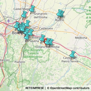 Mappa Via Grazia Deledda, 40064 Ozzano dell'Emilia BO, Italia (9.199)