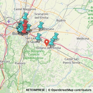 Mappa Via Grazia Deledda, 40064 Ozzano dell'Emilia BO, Italia (9.5435)