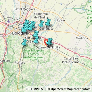 Mappa Via Grazia Deledda, 40064 Ozzano dell'Emilia BO, Italia (7.022)