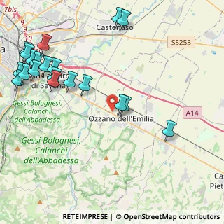 Mappa Via Grazia Deledda, 40064 Ozzano dell'Emilia BO, Italia (5.651)