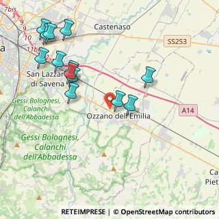 Mappa Via Grazia Deledda, 40064 Ozzano dell'Emilia BO, Italia (4.66462)