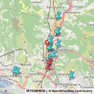 Mappa Via Argine Polcevera, 16161 Genova GE, Italia (1.85267)