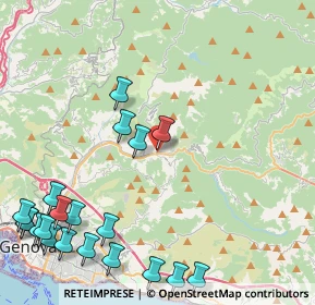 Mappa Ponte della Canova, 16165 Genova GE, Italia (6.031)
