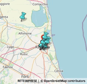 Mappa Via Achille Grandi, 48123 Ravenna RA, Italia (6.28818)