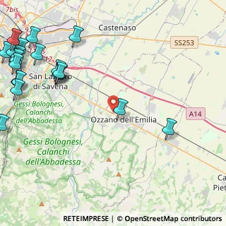 Mappa Via M. Teresa di Calcutta, 40064 Ozzano dell'Emilia BO, Italia (6.9595)