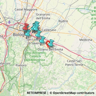 Mappa Via M. Teresa di Calcutta, 40064 Ozzano dell'Emilia BO, Italia (6.90182)