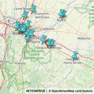 Mappa Via degli Orti, 40064 Ozzano dell'Emilia BO, Italia (9.28)