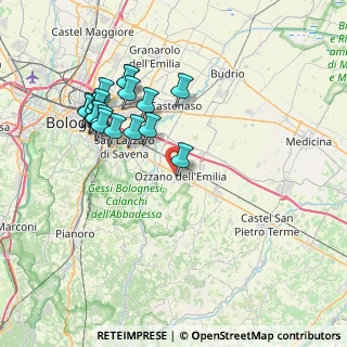 Mappa Via degli Orti, 40064 Ozzano dell'Emilia BO, Italia (7.79167)